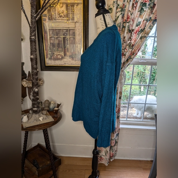 Free people sweater turquoise blue - Picture 8 of 9